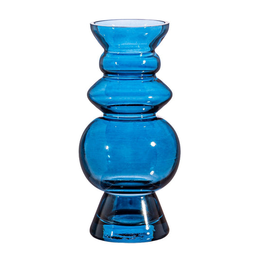 Selina Glass Vase Blue B-GLEE155