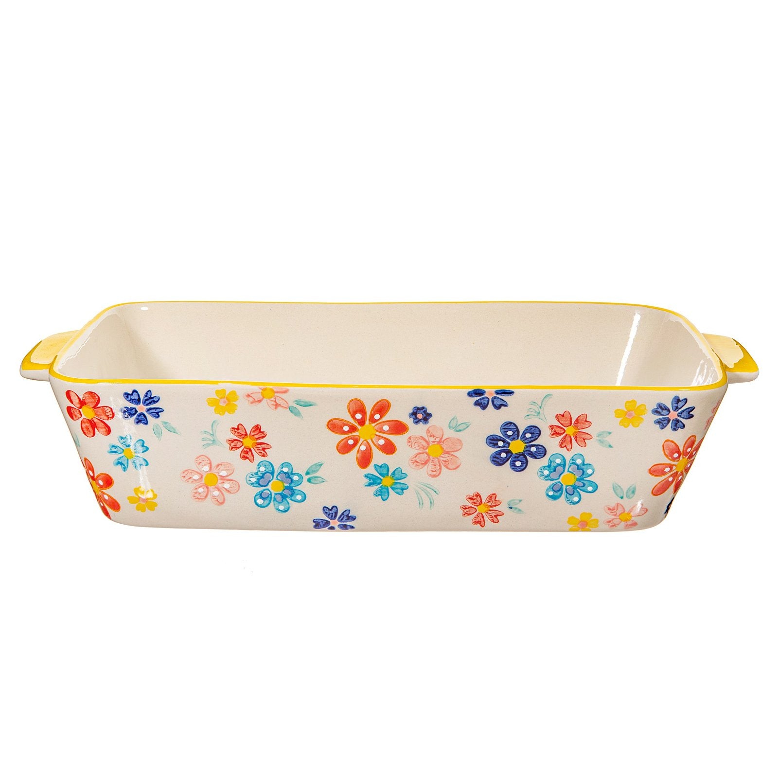 Folk Floral Serving Dish B-IRIS093