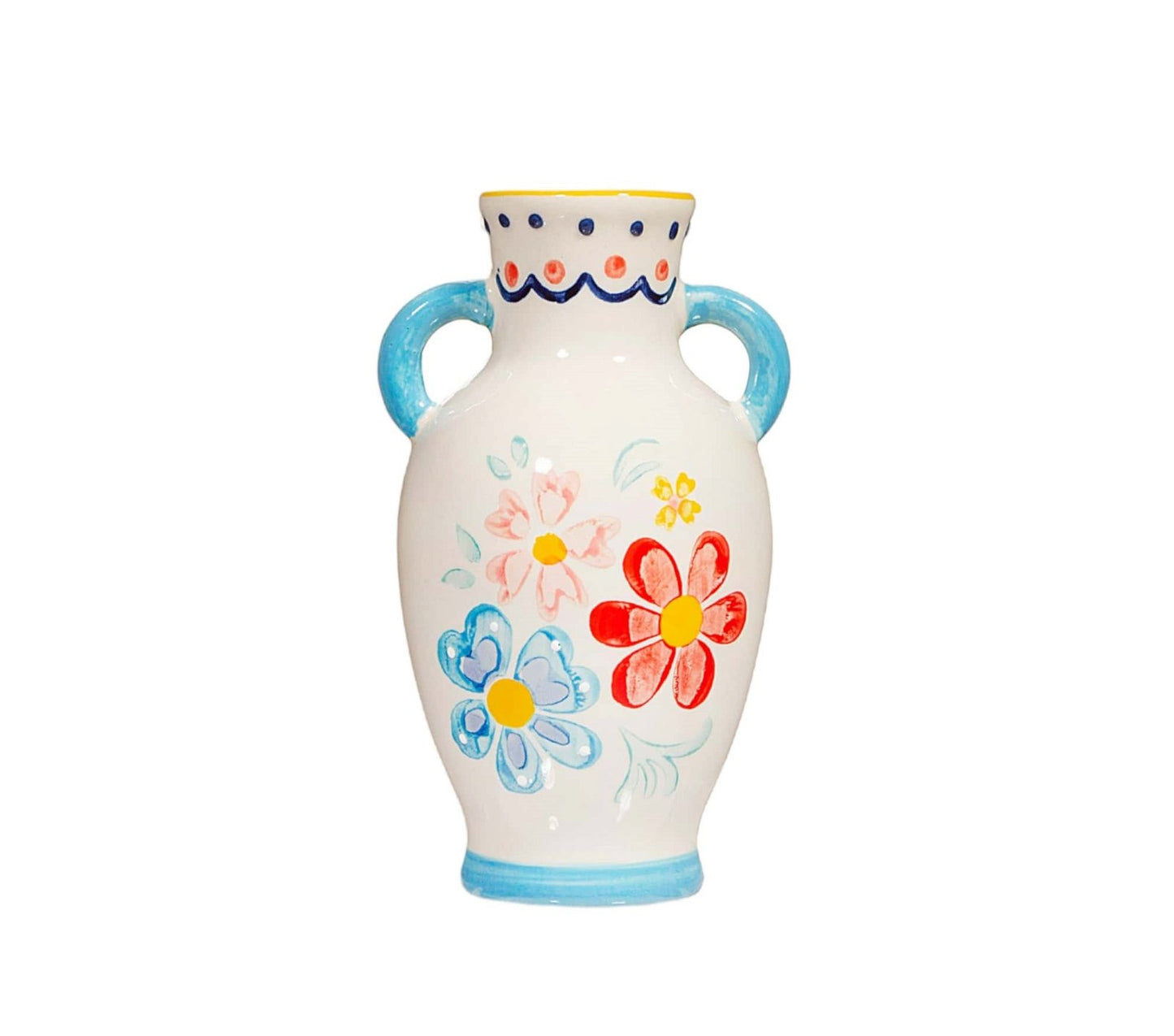 Folk Floral Small Vase B-IRIS097