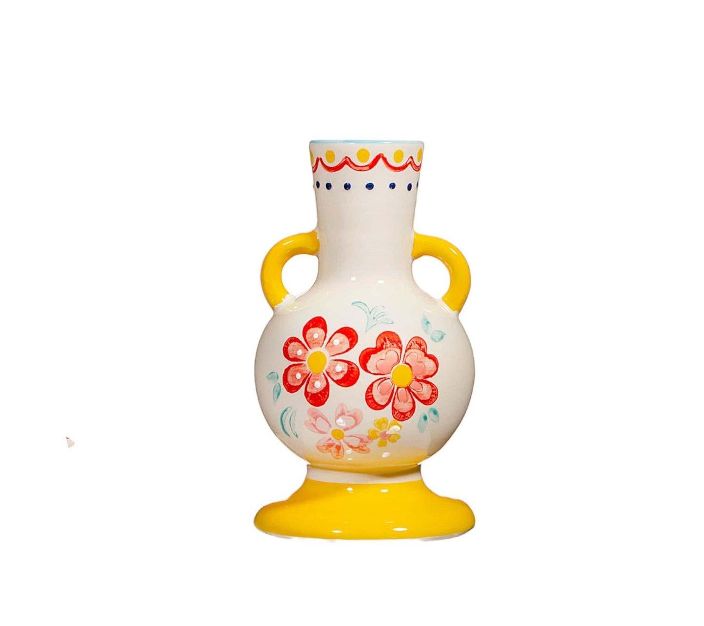 Folk Floral Small Vase B-IRIS097