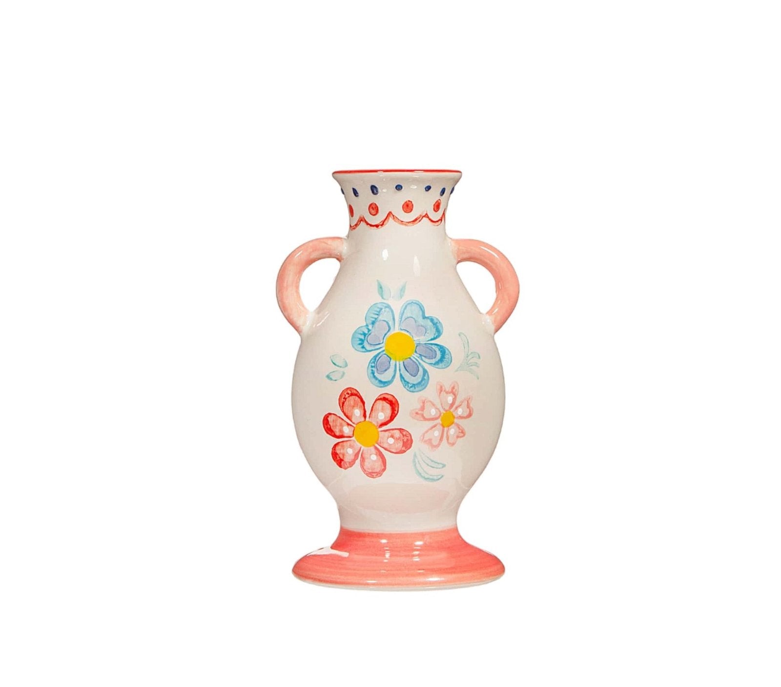 Folk Floral Small Vase B-IRIS097