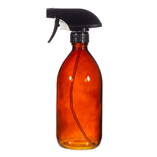 Amber Glass Refillable Bottle with Spray B-TAI018