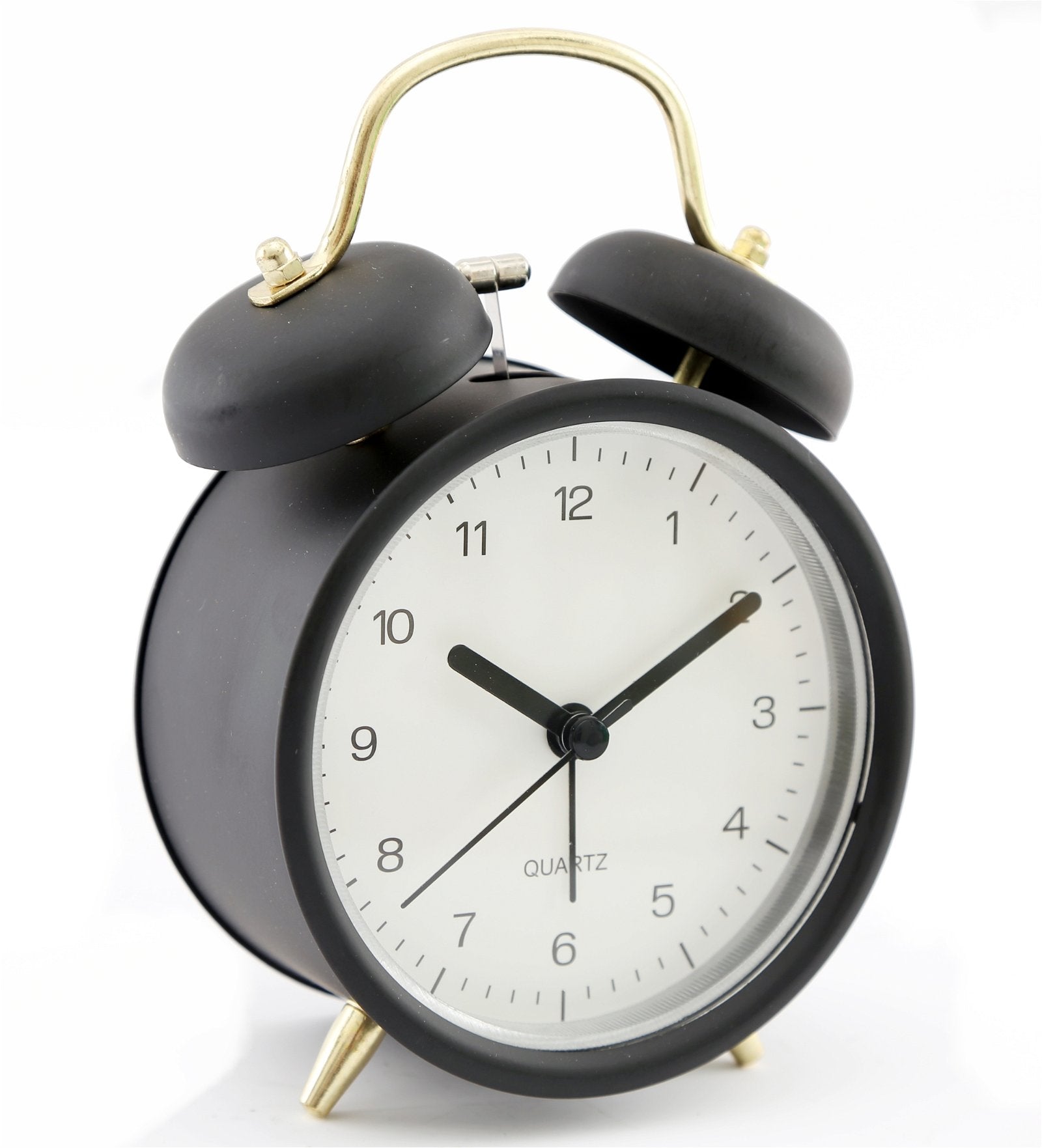 Black & Gold Metal Alarm Clock S-CL2174