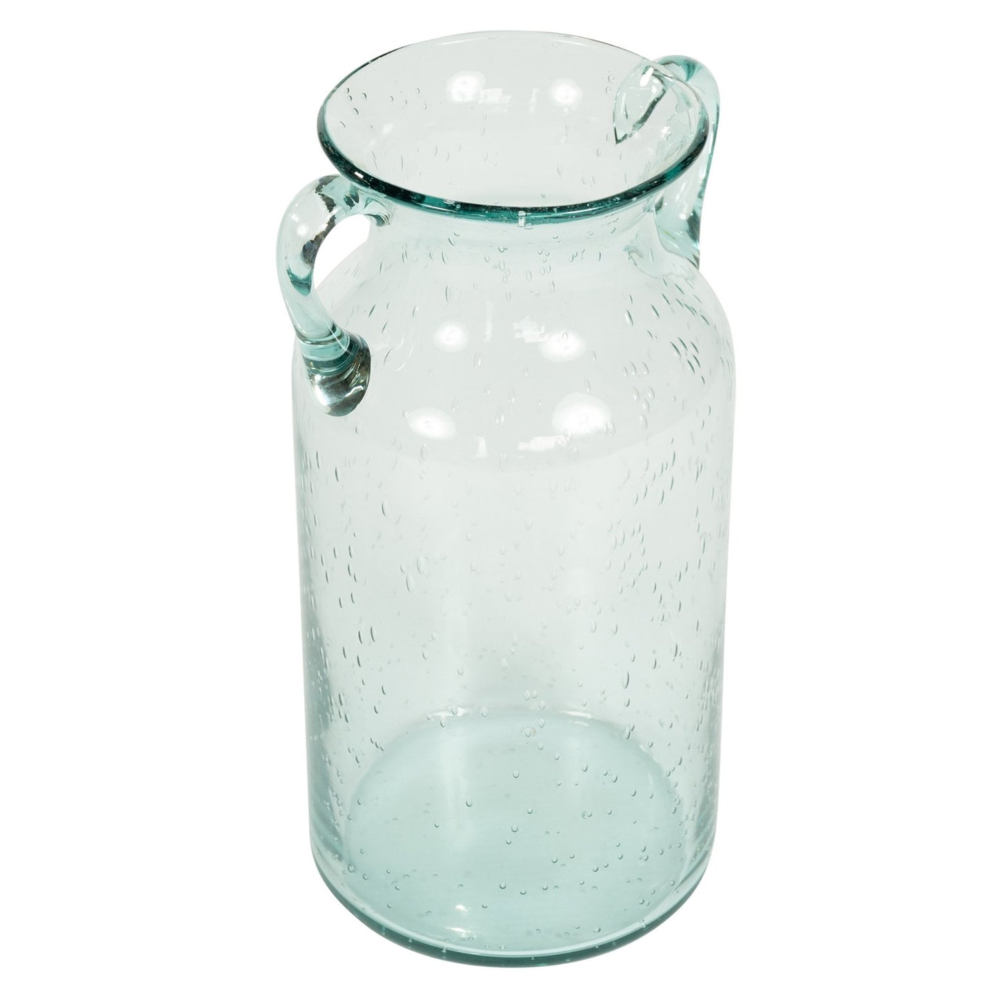 Glass Flower Vase with Handles Daisy Bubble Design 25cm S-DA0007