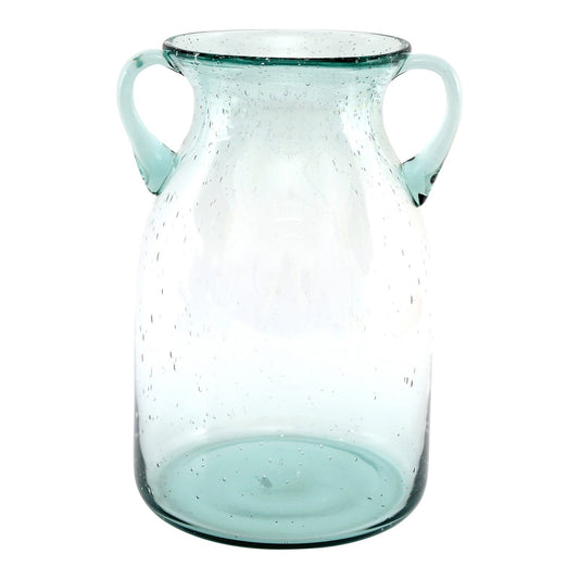 Large Daisy Green Bubble Vase With Handles S-DA0008