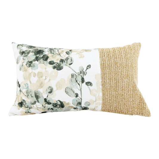 Daisy Leaf Print Scatter Cushion 49cm S-DA0040