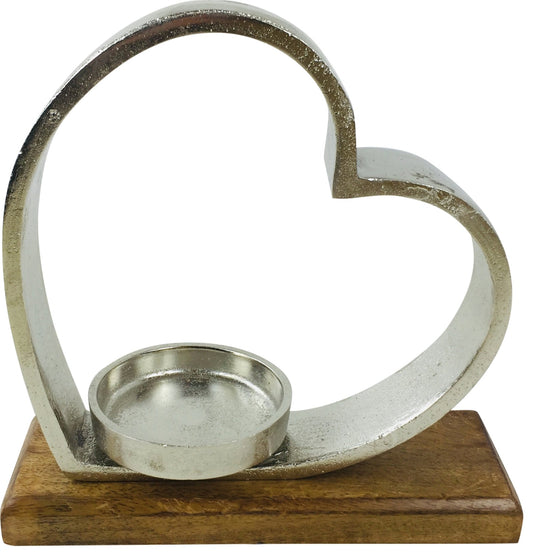 Heart Tea Light Holder 28cm S-CH6111