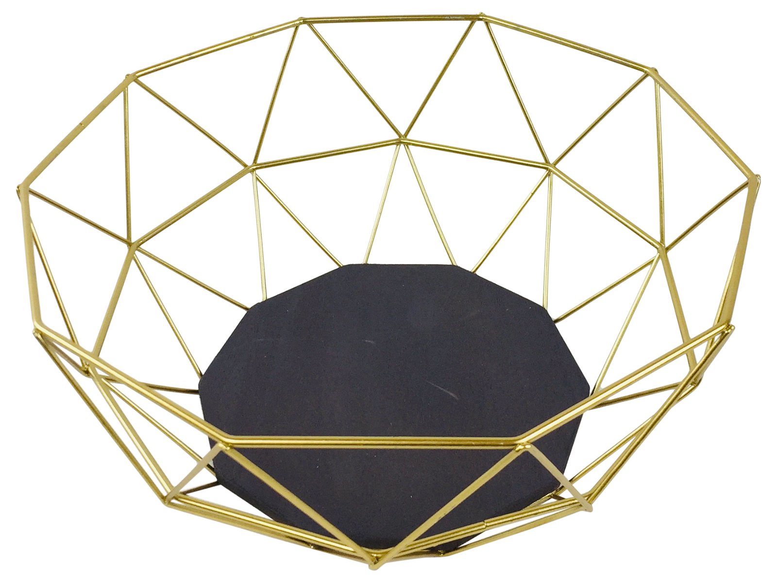 Golden Geometric Style Wire Bowl S-GE0061