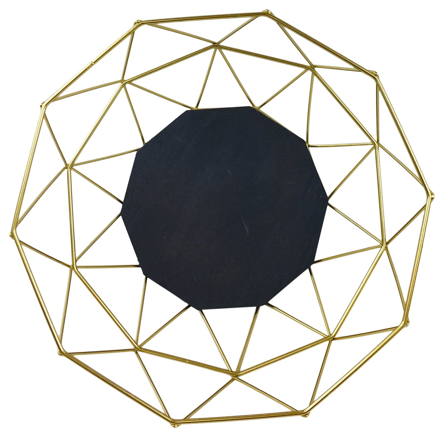 Golden Geometric Style Wire Bowl S-GE0061