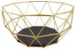 Golden Geometric Style Wire Bowl S-GE0061