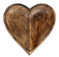 Wooden Heart Bowl, 30cm S-KG0037