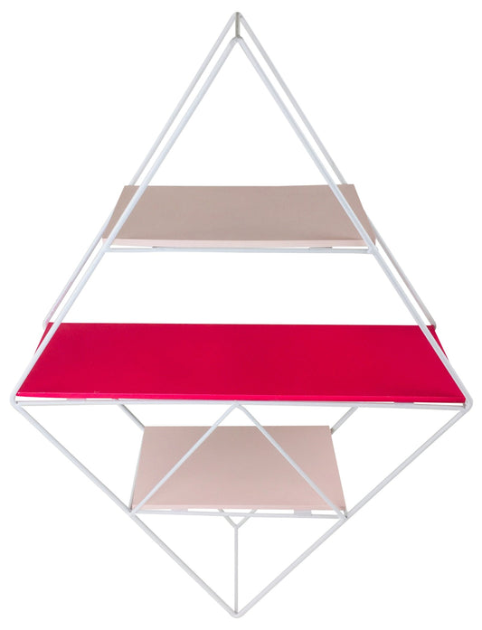 Pink Wire Geometric Shelf S-TJ1028PN