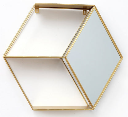 Hexagon Golden Mirror Unit S-WF2253