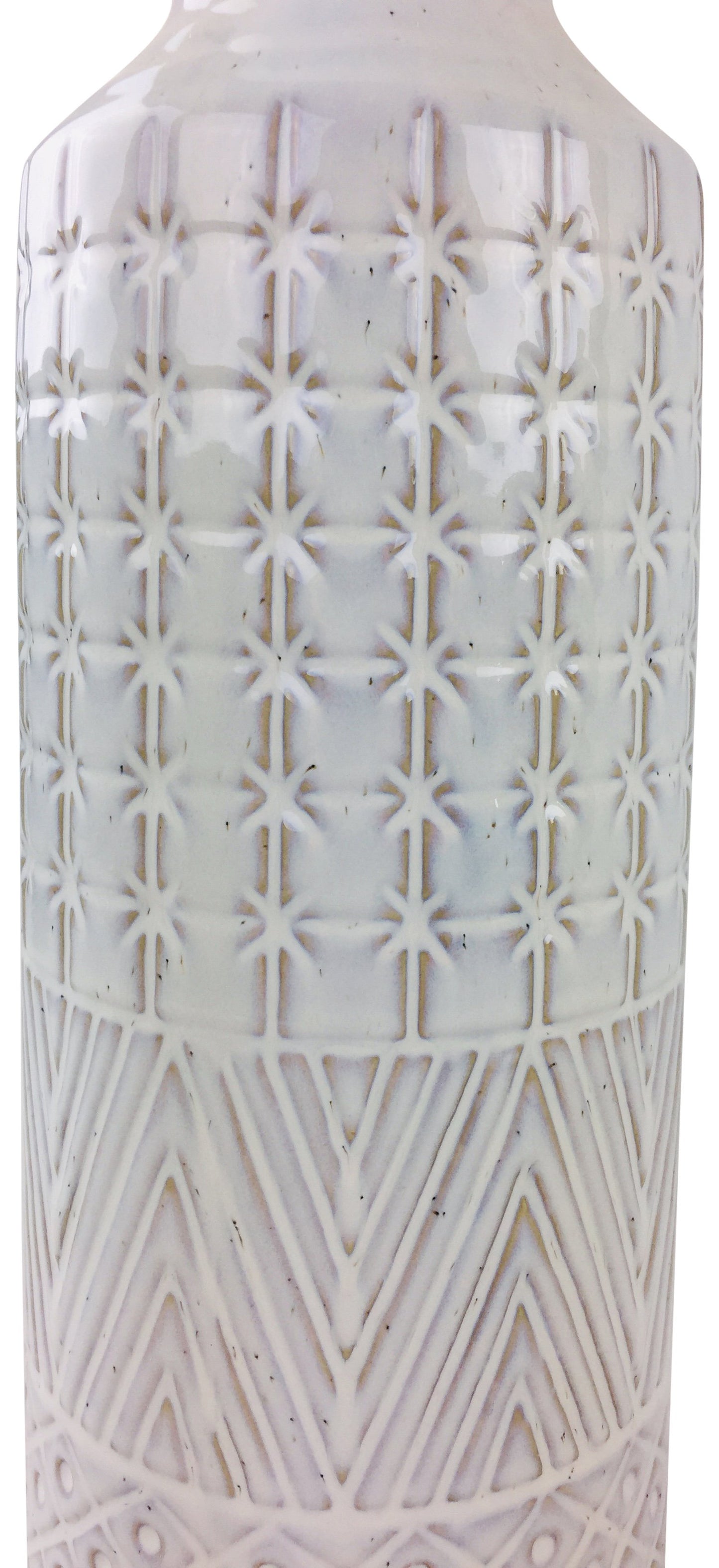 White Star Textured Stoneware Vase 44cm S-WF2344-A