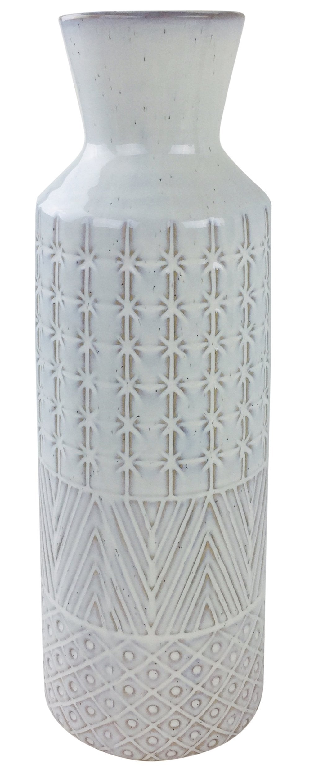 White Star Textured Stoneware Vase 44cm S-WF2344-A