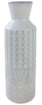 White Star Textured Stoneware Vase 44cm S-WF2344-A