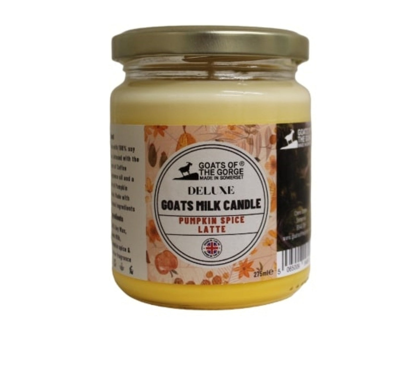 Pumpkin Spice Latte Goats Milk Candle GOTG43