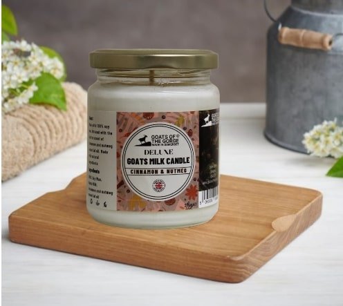 Cinnamon and Nutmeg Goats Milk Candle GOTG44