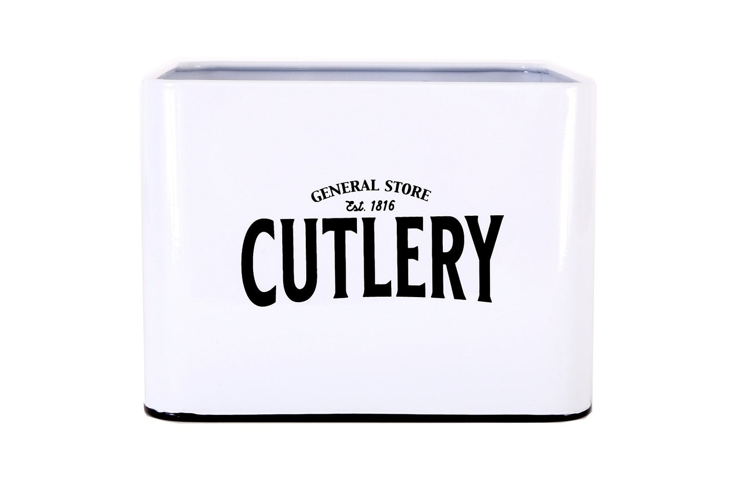 General Store Metal Cutlery Box 18x16cm S-GS0169