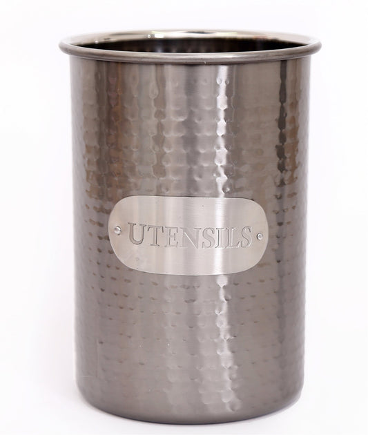 Grey Stainless Steel Utensil Holder S-KG0692