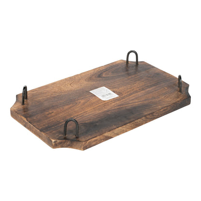 Wooden Distressed Chopping Board On Legs 51cm S-KG0726