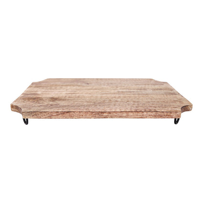 Wooden Distressed Chopping Board On Legs 51cm S-KG0726