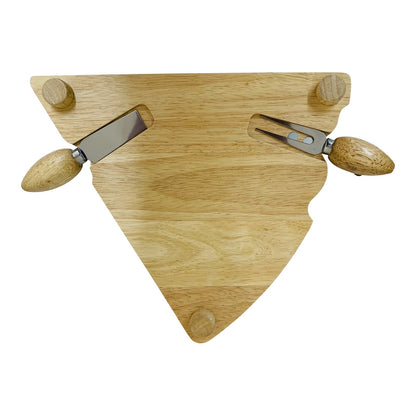 Cheeseboard Wedge Shape with Mouse Knives S-KG0791