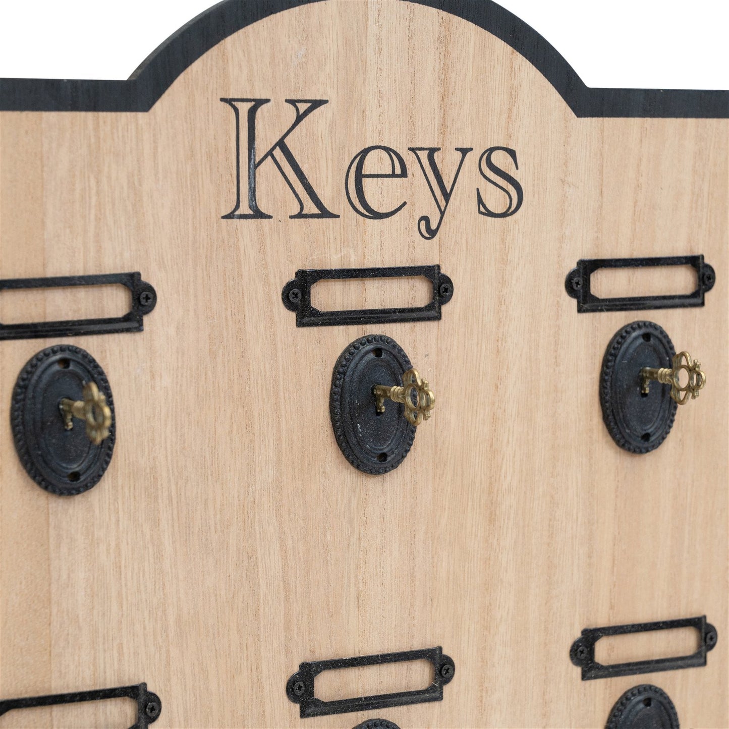 Wooden Board With 9 Key Design Hooks S-KG0998