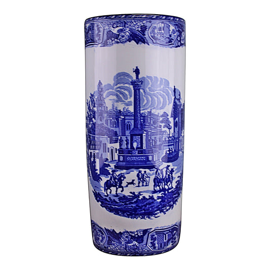 Umbrella Stand, Vintage Blue & White Townscape Design MB014