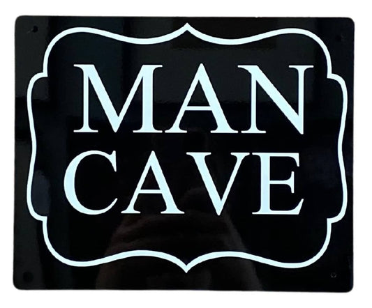 Metal Art Wall/Door Sign. - Man Cave MS100