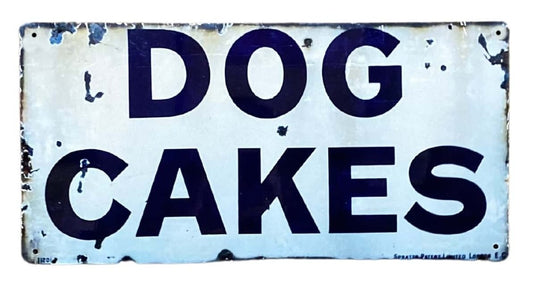 Metal Wall Sign - Dog Cakes Blue MS120