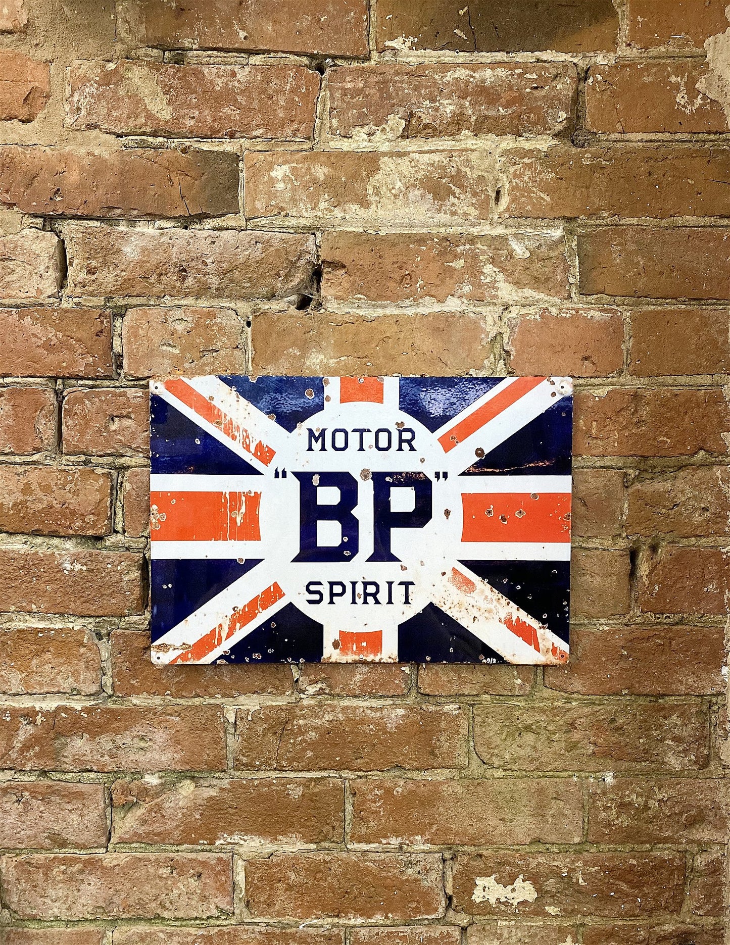 Metal Advertising Wall Sign - Motor BP Spirit MS129