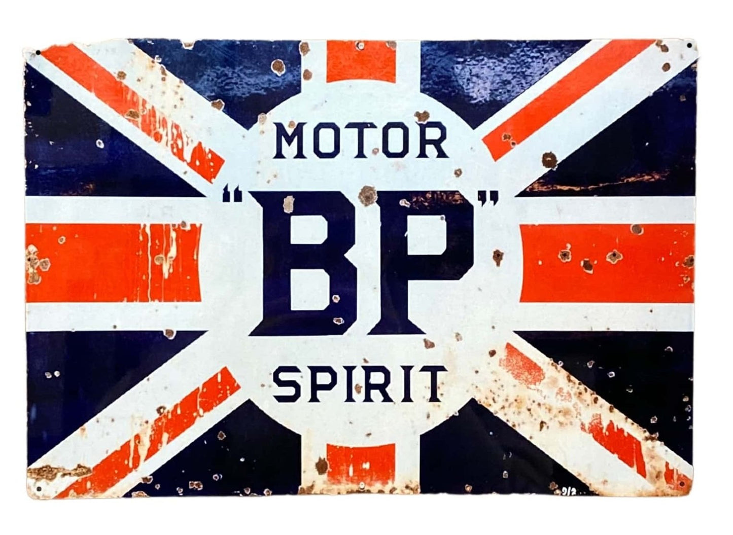 Metal Advertising Wall Sign - Motor BP Spirit MS129