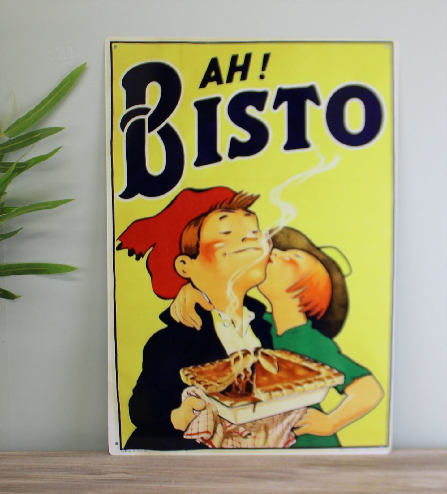 Vintage Metal Sign - Retro Advertising - Ah Bisto MS15