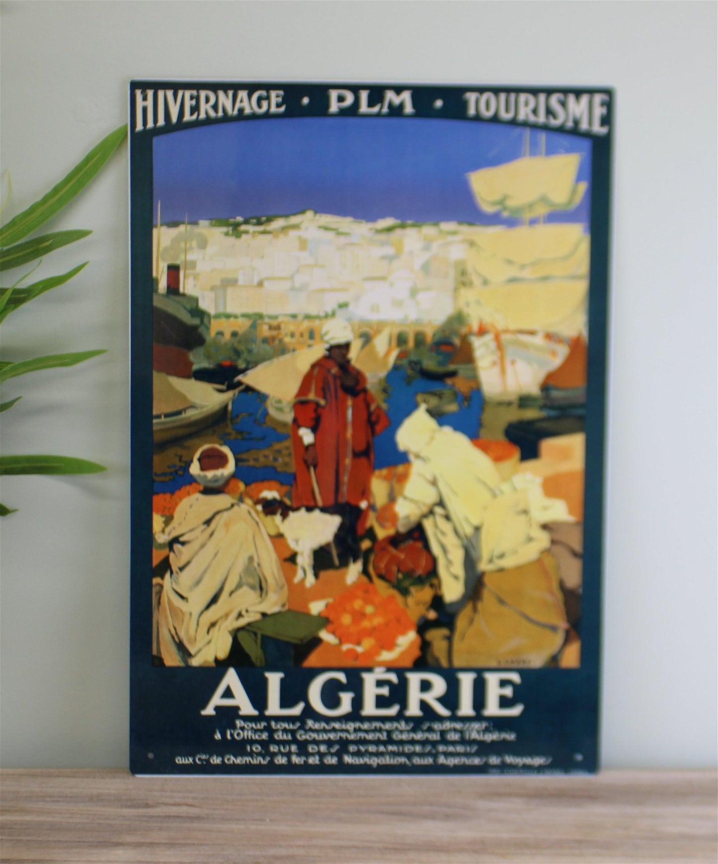 Vintage Metal Sign - Retro Advertising - Algerie Tourism MS17