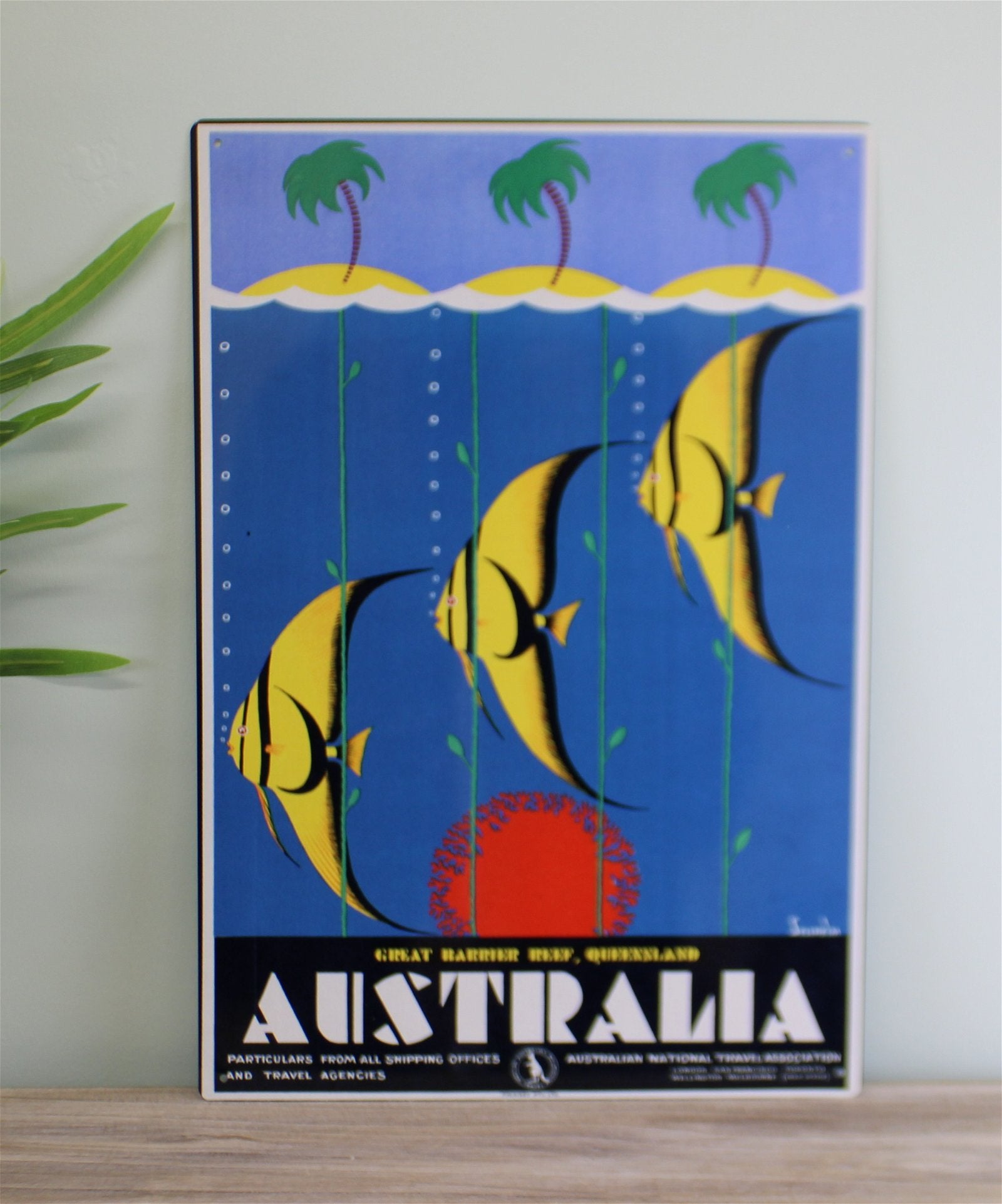 Vintage Metal Sign - Retro Advertising - Australia Fish MS27