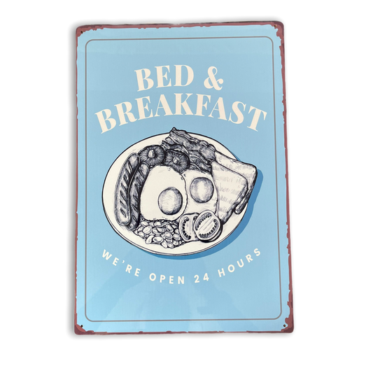 Vintage Metal Sign - Bed And Breakfast Sign MS56