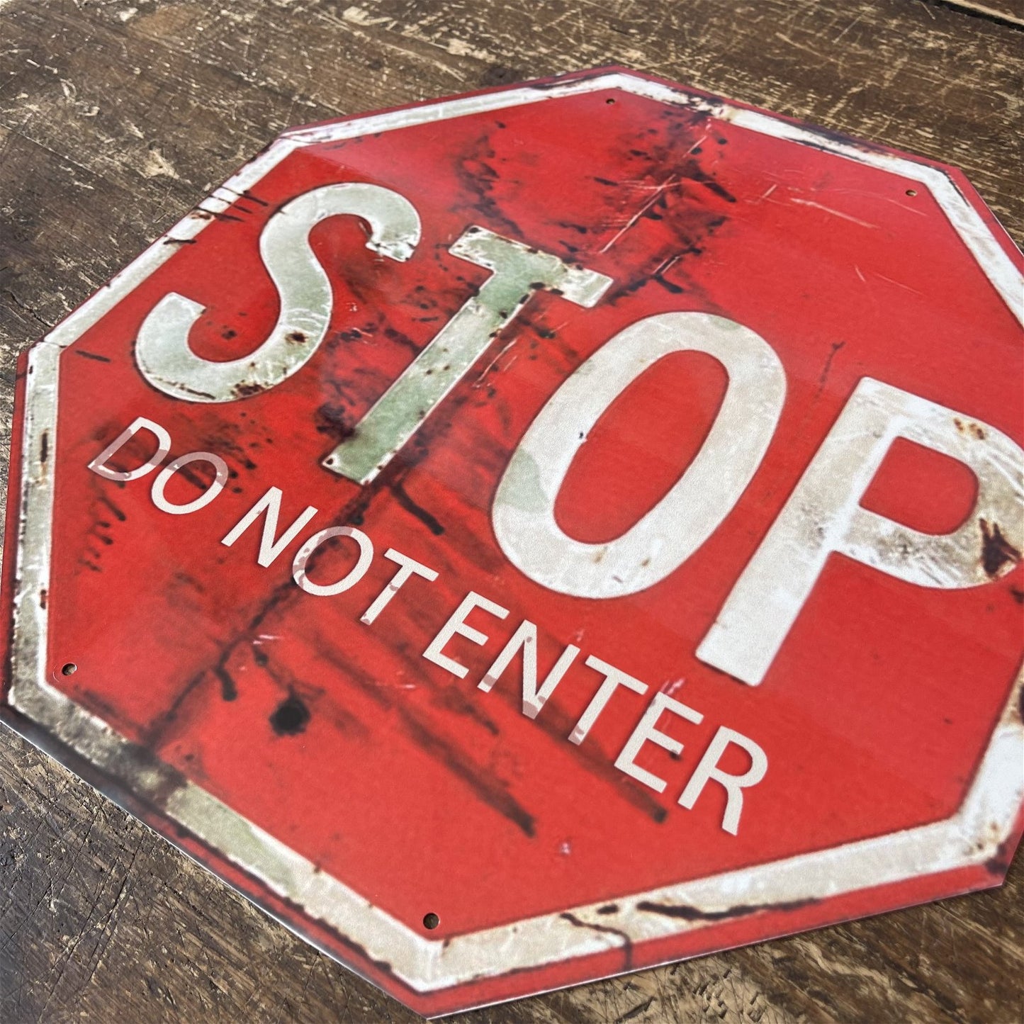 Vintage Metal Sign - Stop, Do Not Enter Sign MS58