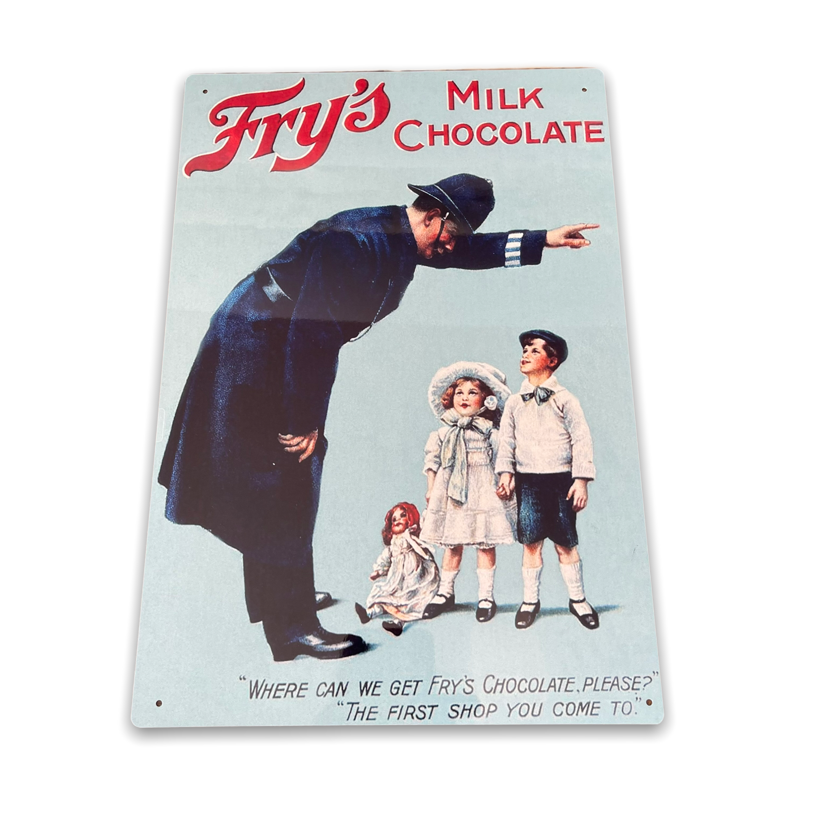 Vintage Metal Sign - Retro Advertising Fry's Milk Chocolates MS69