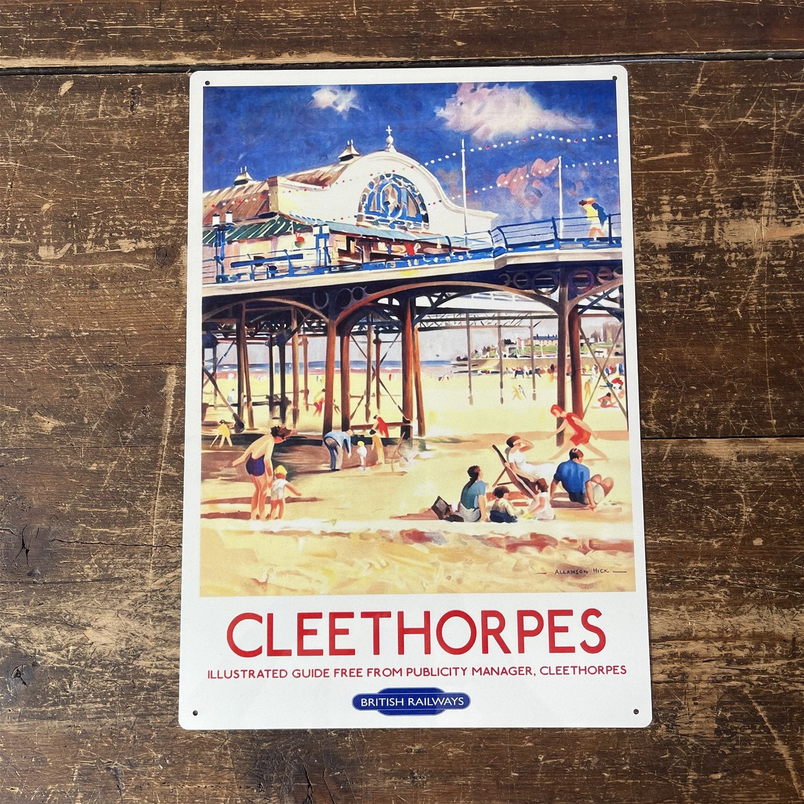 Vintage Metal Sign - British Railways Retro Advertising, Cleethorpes MS81