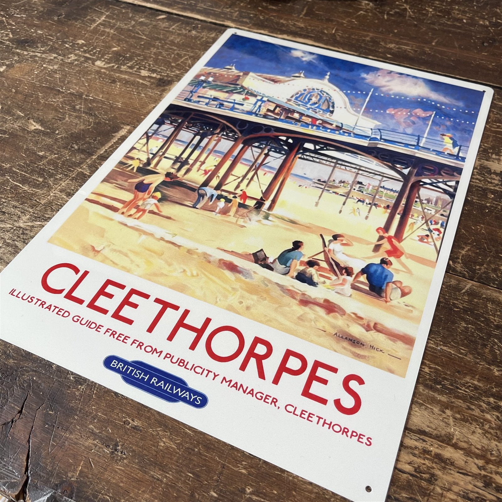 Vintage Metal Sign - British Railways Retro Advertising, Cleethorpes MS81