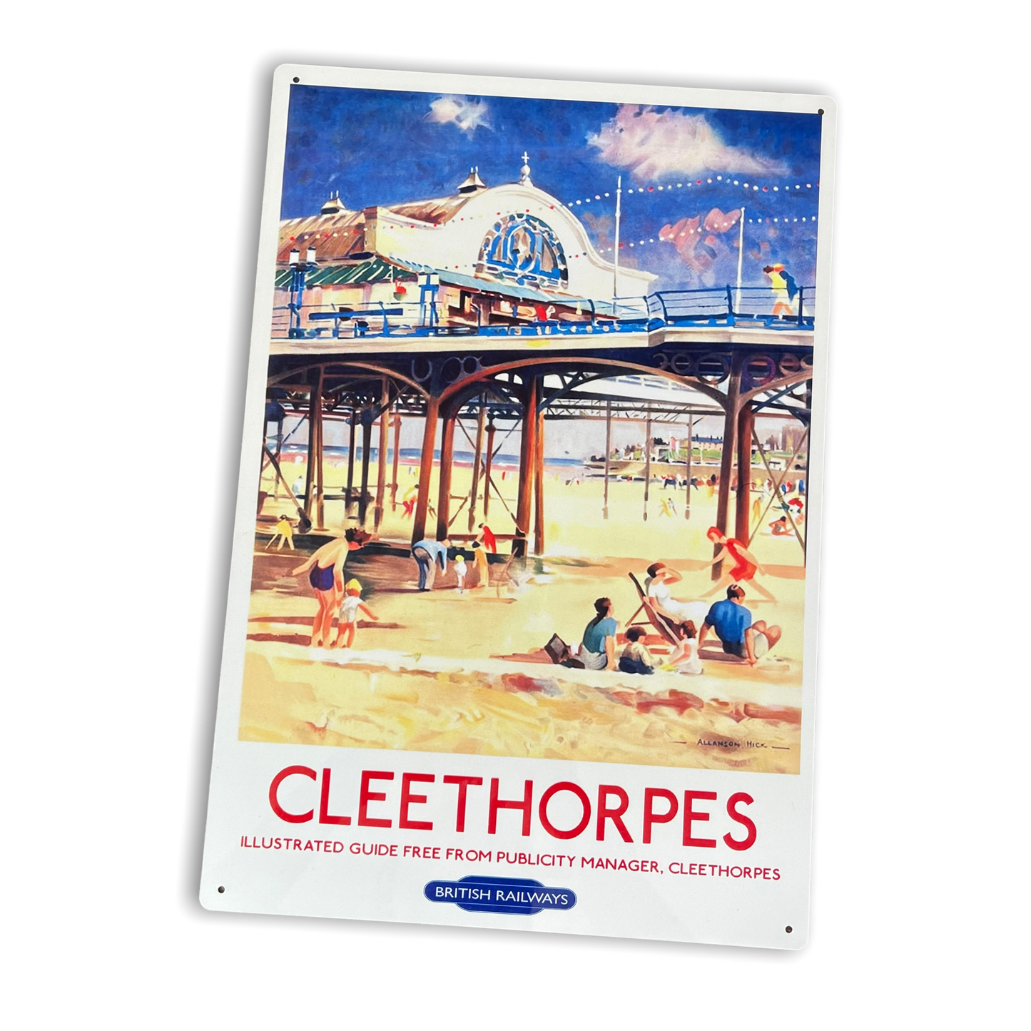 Vintage Metal Sign - British Railways Retro Advertising, Cleethorpes MS81