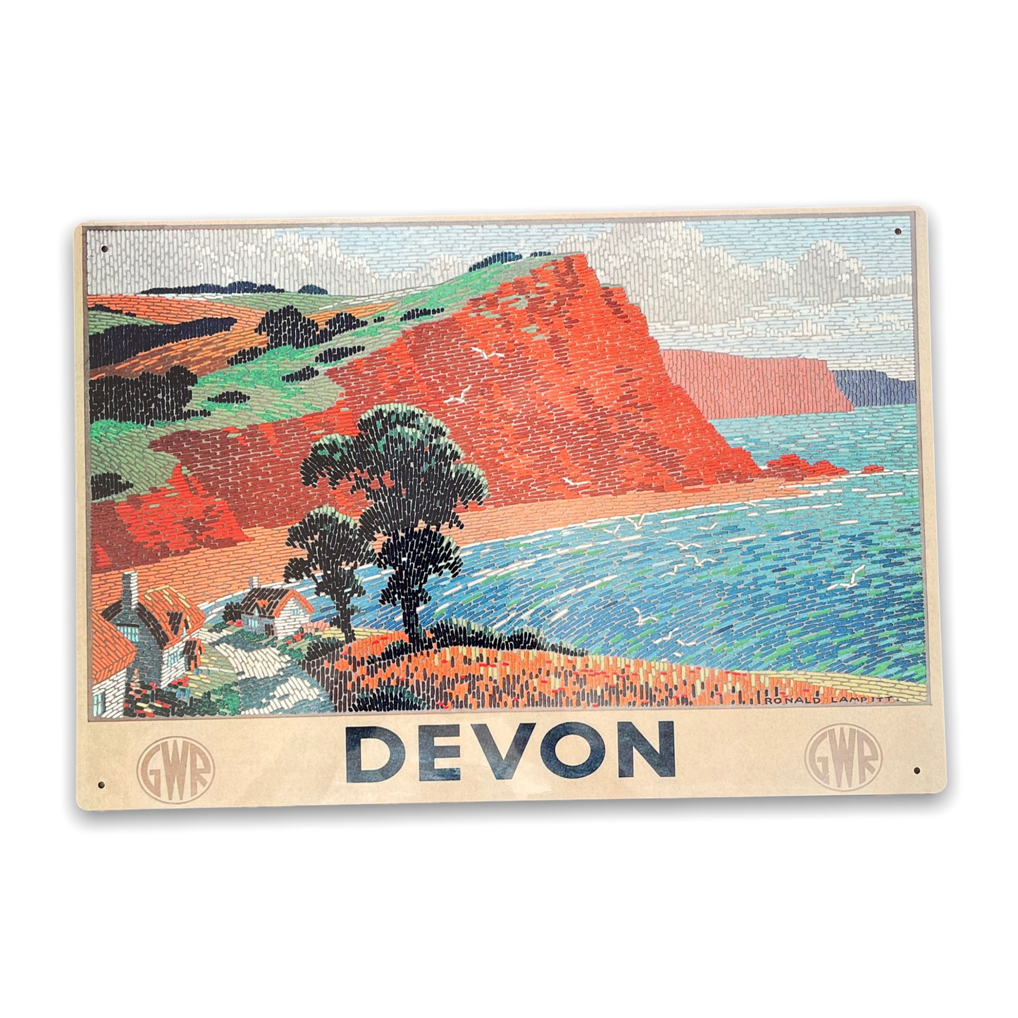 Vintage Metal Sign - Great Western Railway, Devon MS83