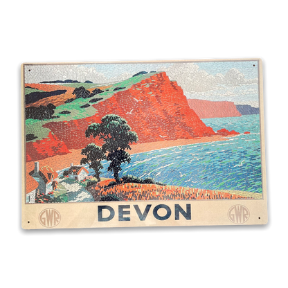 Vintage Metal Sign - Great Western Railway, Devon MS83