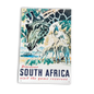 Vintage Metal Sign - Retro Travel Advertising, Visit South Africa MS84