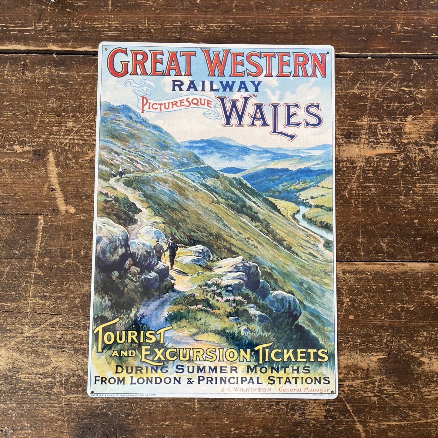 Vintage Metal Sign - British Railways Retro Advertising, Great Western Wales MS87