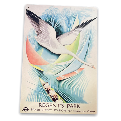 Vintage Metal Sign - London Underground, Baker Street For Regent's Park MS90