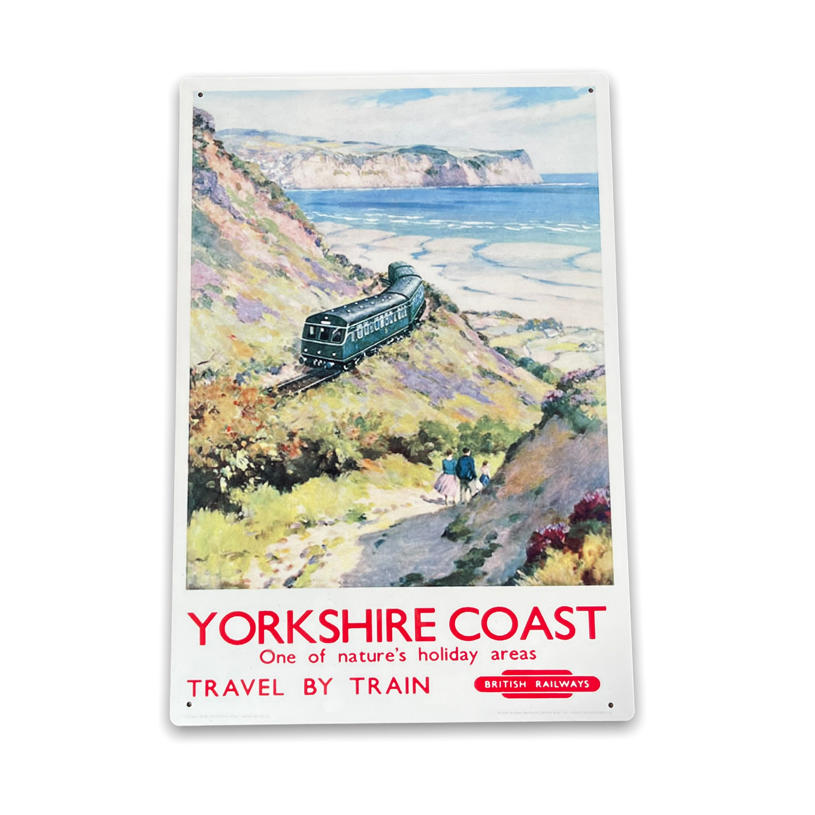 Vintage Metal Sign - British Railways Retro Advertising, Yorkshire Coast MS93