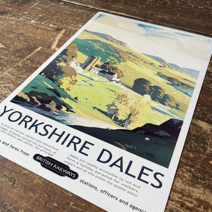 Vintage Metal Sign - British Railways Retro Advertising, Yorkshire Dales MS95