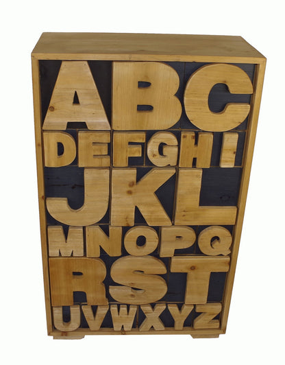 Alphabet Cabinet 54 x 26 x 89cm N0140